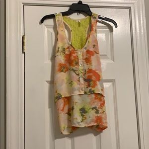 Floral tank top